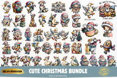 Christmas Clipart Huge Bundle - Christmas Bundle, Png Bundle Product Image 1