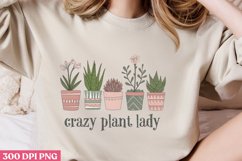 Crazy plant lady PNG, Gardening Sublimation PNG Product Image 2