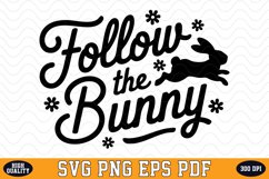 Follow the Bunny SVG Design | SVG Cut files Product Image 1