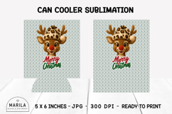 Merry Christmas Can Cooler Wrap | 12oz Sublimation #19 Product Image 1
