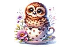 Cute Owl Clipart - PNG File Product Image 2