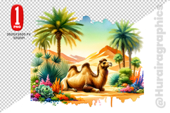 Cute Camel Clipart - PNG File Product Image 1