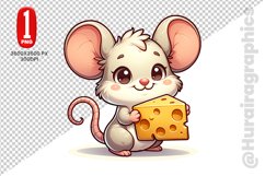 Cute Mouse Clipart - PNG File Product Image 1