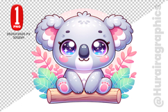 Cute Koala Clipart - PNG File Product Image 2