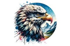 Cute Eagle Clipart - PNG File Product Image 1