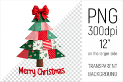 Christmas Tree Patchwork PNG | Merry Christmas Clipart Product Image 1