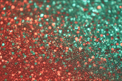 ombre glitter, red green, christmas, gradient, festive, text Product Image 1