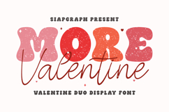 More Valentine - Groovy Handwriting Duo Font Product Image 1