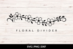 Flower Divider SVG Product Image 1