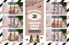 Doodle Halloween Tumbler Bundle, Cartoon Halloween Bundle Product Image 1