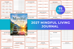 2027 Mindful Living Journal | Mindfulness Planner, Self-Care Product Image 1