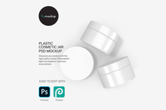 Plastic Cream Jars - PSD Mockup Product Image 1