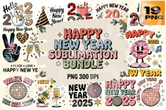 Cheers to the New Year Celebration Quotes &amp; Party PNG Pack Product Image 1