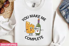You Make Me Complete PNG, Valentine Sublimation PNG Product Image 2