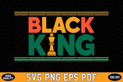 Black King SVG Design | SVG Cut files Product Image 1