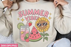 Summer Vibes PNG, Vintage Summer Sublimation PNG Product Image 1