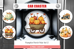Car CoasterCar Coaster Pumpkin Patch Pals Product Image 1