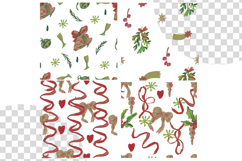 Wax Crayons Jingle Bells Seeamless Patterns Product Image 2