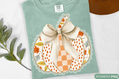 Boho Fall PNG | Boho Floral Pumpkin PNG | Retro Fall PNG Product Image 1