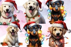 Christmas Dog Sublimation Clipart, Christmas Dog Sublimation Product Image 2
