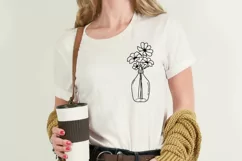 Mason Jar With Flower Svg, Flowers Svg, Mason Jar Svg, Product Image 4