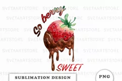 Sweet Strawberry sublimation png Product Image 1