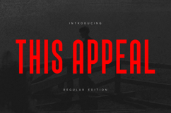 This Appeal Modern Condensed Display Sans Serif Font Product Image 1
