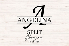 Split Monogram SVG Bundle A-Z Product Image 1