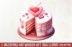 Sweet Valentine Clipart, Watercolor Valentines Day Product Image 1