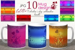 Different colors Mug Valentine Sublimation design bundle Product Image 1