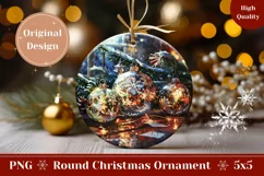 Christmas Balls Ornament PNG, Christmas Tree Ornament Product Image 1