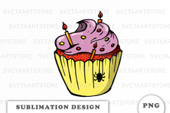 Cute Halloween Cupcake png Product Image 1