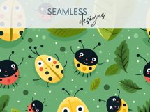 Ladybug Seamless Patterns Product Image 2