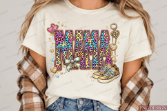 mama png, mama shirt, leopard mama, colorful leopard, rainbo Product Image 4