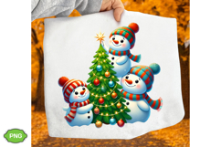 Cute Christmas Snowman PNG, Funny Christmas Snowman PNG Product Image 2