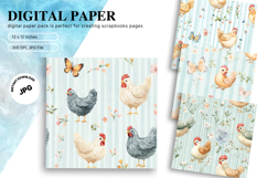 Farm Animal Background Cute Kids Room Pattern Wallpaper_7 Product Image 1