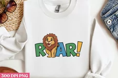 Roar! PNG, Cute Animal Sublimation PNG Product Image 1
