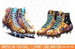 American Football Clipart Sublimation, 4th Of July Product Image 1