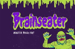 Brainseater - Monster Brush Font Product Image 2