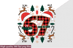 Six Seven 6 7 67 Meme Christmas Xmas PNG Product Image 1