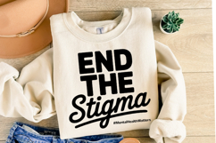 End the Stigma Svg Design | Svg Cut Files | Shirt Svg Product Image 2