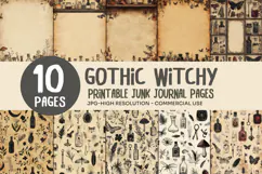Gothic Witchcraft Junk Journal Pages Product Image 1