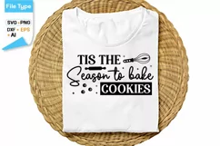 Tis The Season To Bake Cookies SVG Cut File | Farmhouse Product Image 2