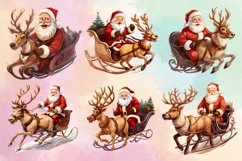 Christmas Sleigh Sublimation Clipart, Christmas Bundle Product Image 2