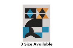 Geometric Modern Abstract Embroidery Design Product Image 1