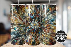 Stained On Stained Glass Tumbler Warp - Tumbler Design Product Image 1