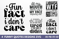 Funny Quotes Designs SVG Product Image 1