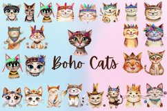 25 Boho Cats Png Clipart Product Image 1