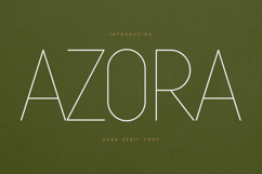 Azora Minimal Thin Sans Serif Font Product Image 1
