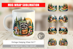 Mug Wrap Vintage Camping Vibes Product Image 1